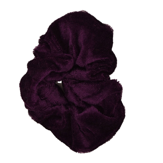 Fjólublá flauels schrunchie