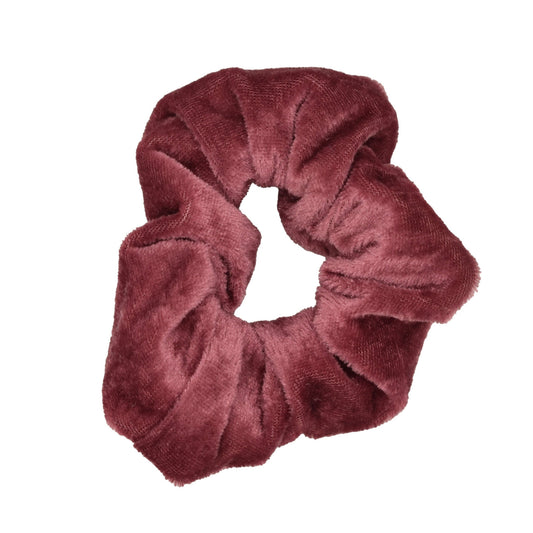 Bleik flauels schrunchie