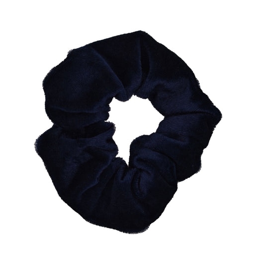 Dökkblá schrunchie