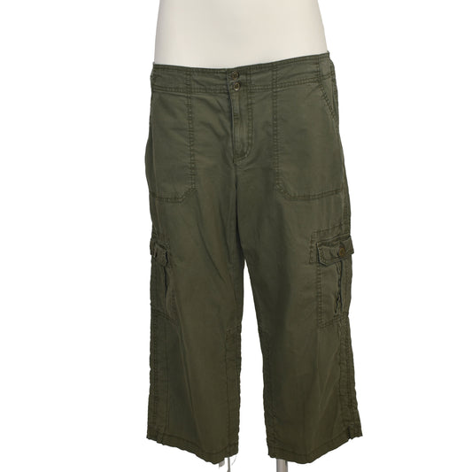 Grænar capri cargo buxur
