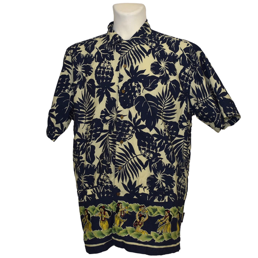 Ralph Lauren Hawaii skyrta með mynstri og dönsurum
