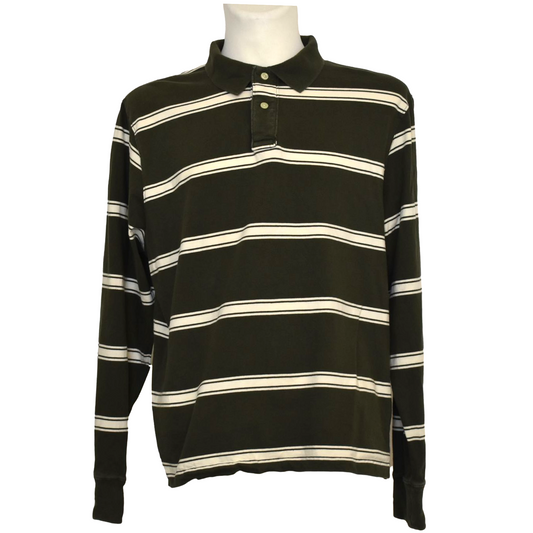 Grænn og hvítur golf bolur