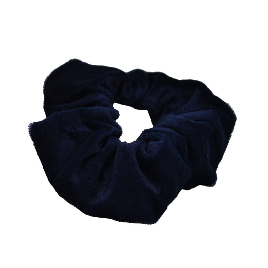 Dökkblá schrunchie