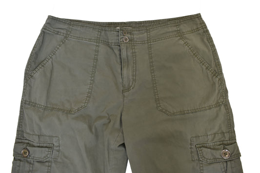 Grænar capri cargo buxur