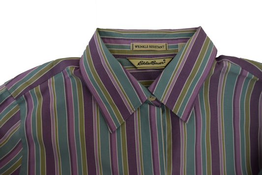 Eddie Bauer y2k röndótt skyrta