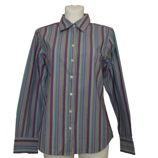 Eddie Bauer y2k röndótt skyrta