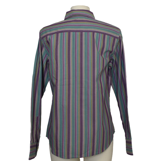 Eddie Bauer y2k röndótt skyrta