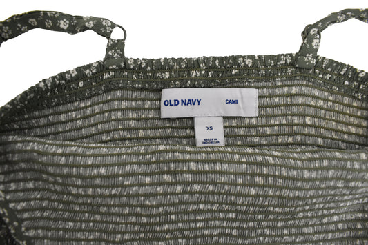 Old Navy grænn síður blómakjóll