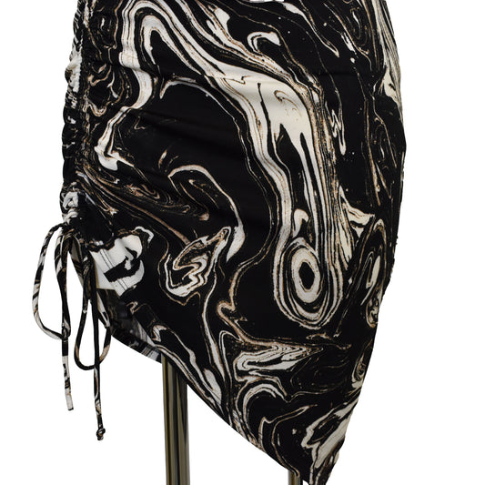 Stuttur marble bodycon kjóll