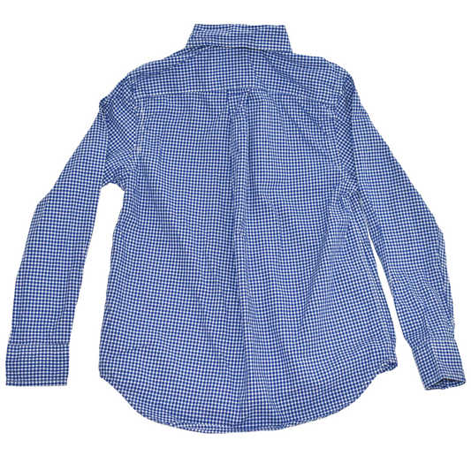 Köflótt blá barna Ralph Lauren skyrta