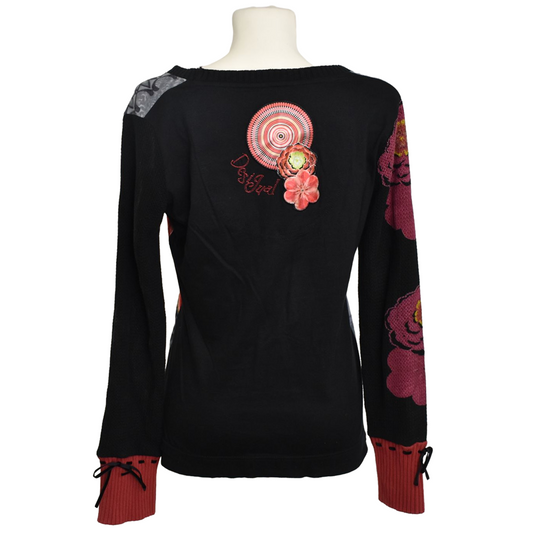 Desigual skrautlegur síðermabolur