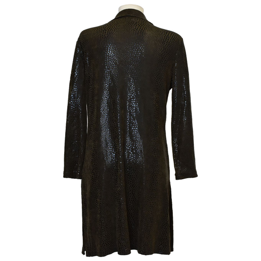 Vintage glans blettatígs skyrtujakki