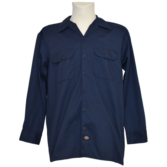 Dökkblá bómullar Dickies skyrta