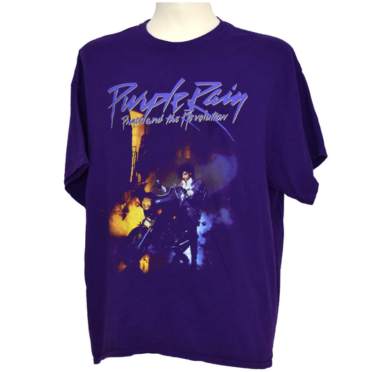 Fjólublár Pince Purple Rain hljómsveitarbolur