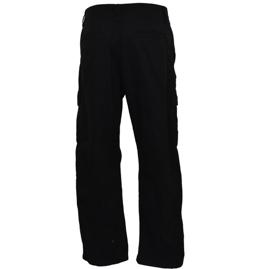 Svartar Wrangler cargo buxur
