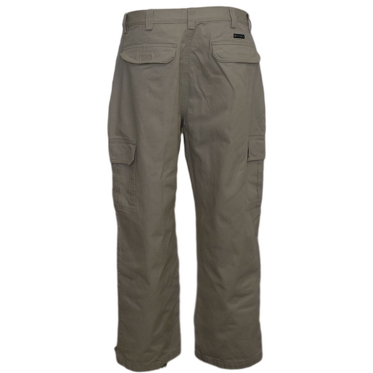 Beige Chaps cargo buxur