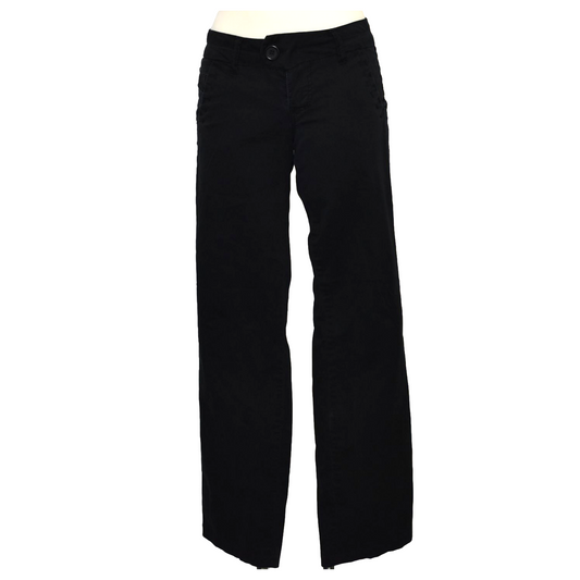 Svartar low waist suit buxur