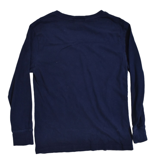 Blár Ralph Lauren síðerma barna bolur