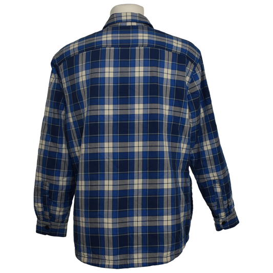 Blá L.L Bean þykk flannel skyrta