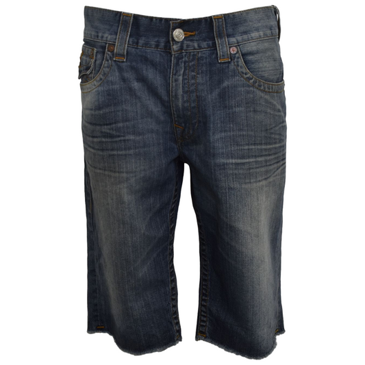 True Religion bláar stuttbuxur