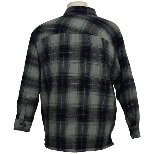 Þykk köflótt flannel skyrta