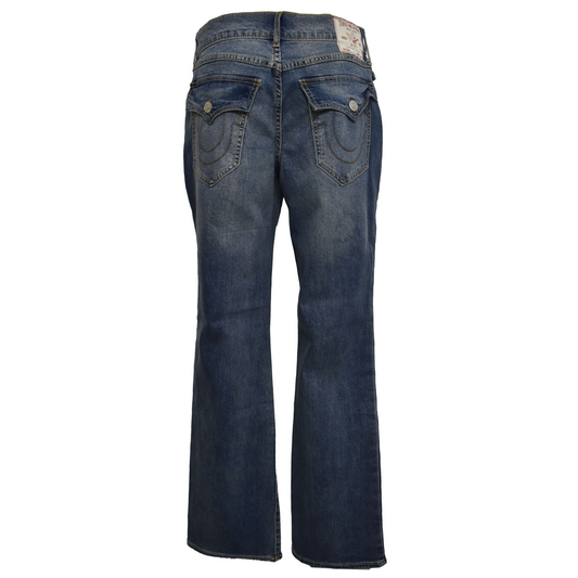 True Religion bláar bootcut gallabuxur